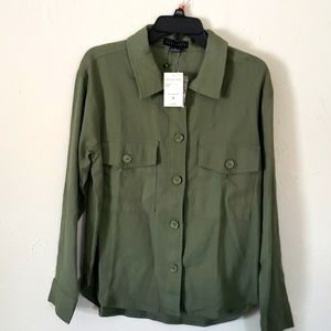 Sanctuary linen button down, new!